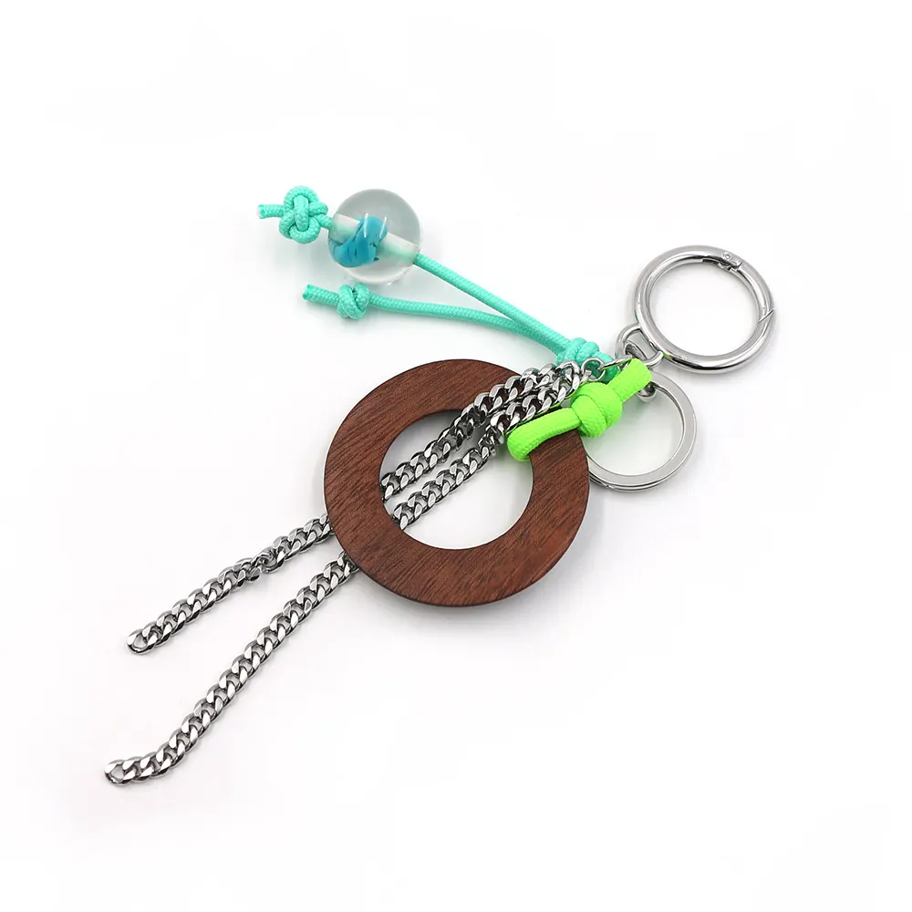 Turquoise per bead Keychain